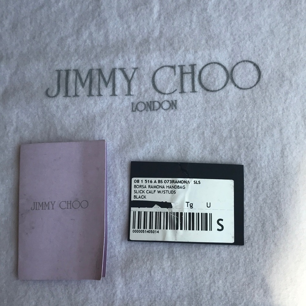 ❤️SOLD❤️Authentic Jimmy Choo Ramona Stud Black Leather bag - Picture 10 of 16